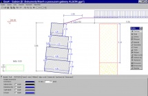 Příklad řešení v "Gabion GEO4"